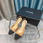 CC 25 Slingback 6.5cm Beige Suede