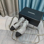 CC 25 Slingback 6.5cm Grey Suede