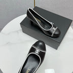 CC 25 Pumps 50mm Black White Sheepskin 368795