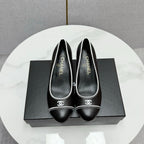 CC 25 Pumps 50mm Black White Sheepskin 368795