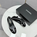 CC 25 Pumps 50mm Black White Sheepskin 368795