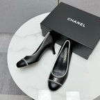 CC 25 Pumps 50mm Black White Sheepskin 368795