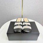CC 26s Sandal Black Beige Mesh Sheepskin 639828