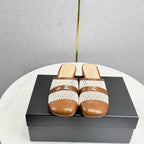 CC 26s Sandal Brown Beige Mesh Sheepskin 639829