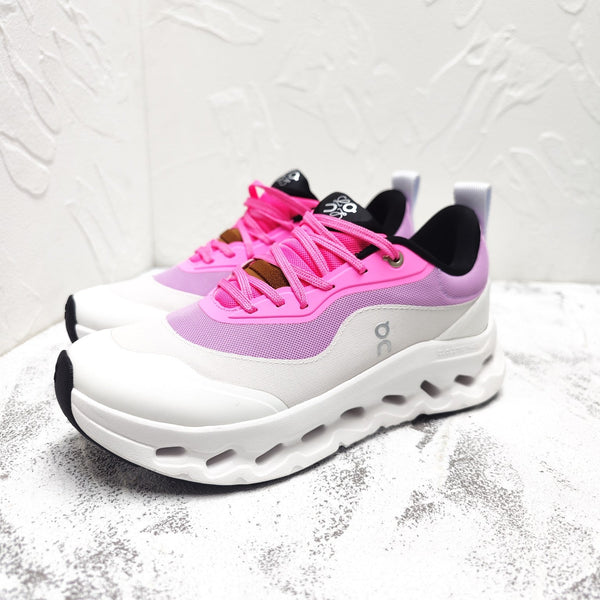 CLOUDTILT 2.0 SNEAKER BRIGHT PINK MIX PALE GRAY CALFSKIN AND BREATHABLE MESH