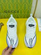 GG Men's Sneaker White Blue Flywoven Fabric 532011