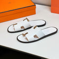 HM Men's Izmir Slide White Cowhide 609775