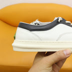 GG Men's Sneaker Black White Cowhide 522970