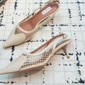 Alaia Heart 50mm Heels Slingbacks Ivory Sheepskin 800932