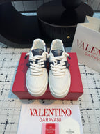 One Stud Xl Trainer In White Mix Black Nappa Leather And Mesh Fabric 824988