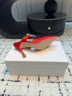 Manolo Satin Maidugura Mules 90mm Red Satin