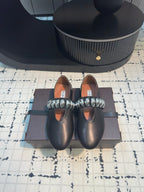 Alaila Ballet Flats In Black Cowhide 895229