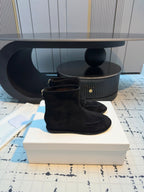 The Row Canal Ankle Boots 20mm Black Suede 429310