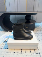 The Row Canal Ankle Boots 20mm Black Lambskin 429312