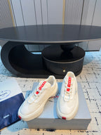 Prada 25s Platform Sneakers White Cowhide 538423