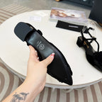 CC Pointed Toe Sandals Black Suede
