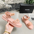 CC 25A Sandals Pink Horse Fur Leather 338602