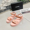 CC 25A Sandals Pink Horse Fur Leather 338602