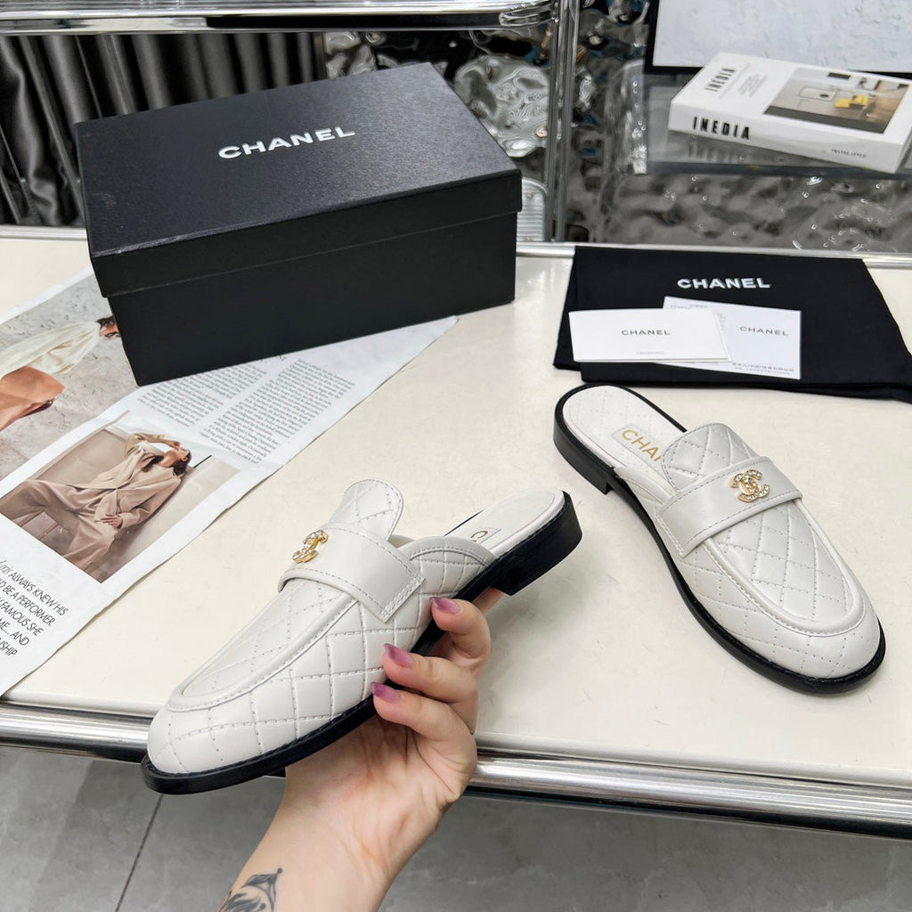 CC 25 Mule White Cowhide 338676