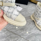 CC 25 ankle boots ivory tweed mix sheepskin 459499