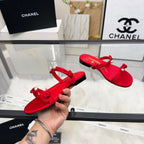 CC 2026 Pearl Slide Red Satin Leather 692024