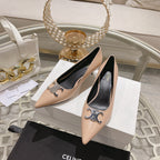 HIGH-HEELS 5 CM IN MACAROON TAN CALFSKIN