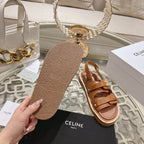 TIPPI TRIOMPHE SANDAL IN BRONZE BROWN CALFSKIN