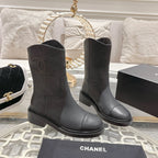 CC Ankle Boots 40mm Black Cowhide