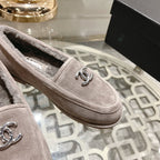CC 25A Loafer Grey Sherpa Suede