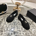 CC 25A Loafer Black Sherpa Suede