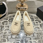 CC 25A Loafer Light Beige Sherpa Suede