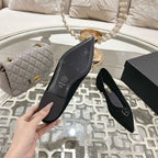 CC 25C Ballet Flats Black Suede 213337