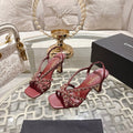 CC AW26 RTW Sandal 7cm Burgundy Lambskin 736097