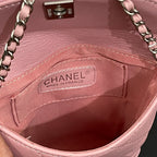 CC Phone Holder Bag 17cm Pink Lambskin