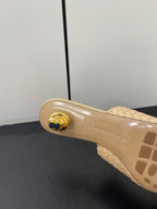 knot mule 55 beige lambskin