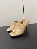 knot mule 95 beige lambskin