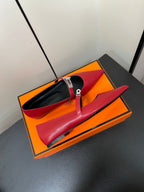 HM 25C Kelly Ballet Flat Red Calfskin 210292