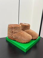 BV Mini Snap Ankle Boot Brown Shearing 538960