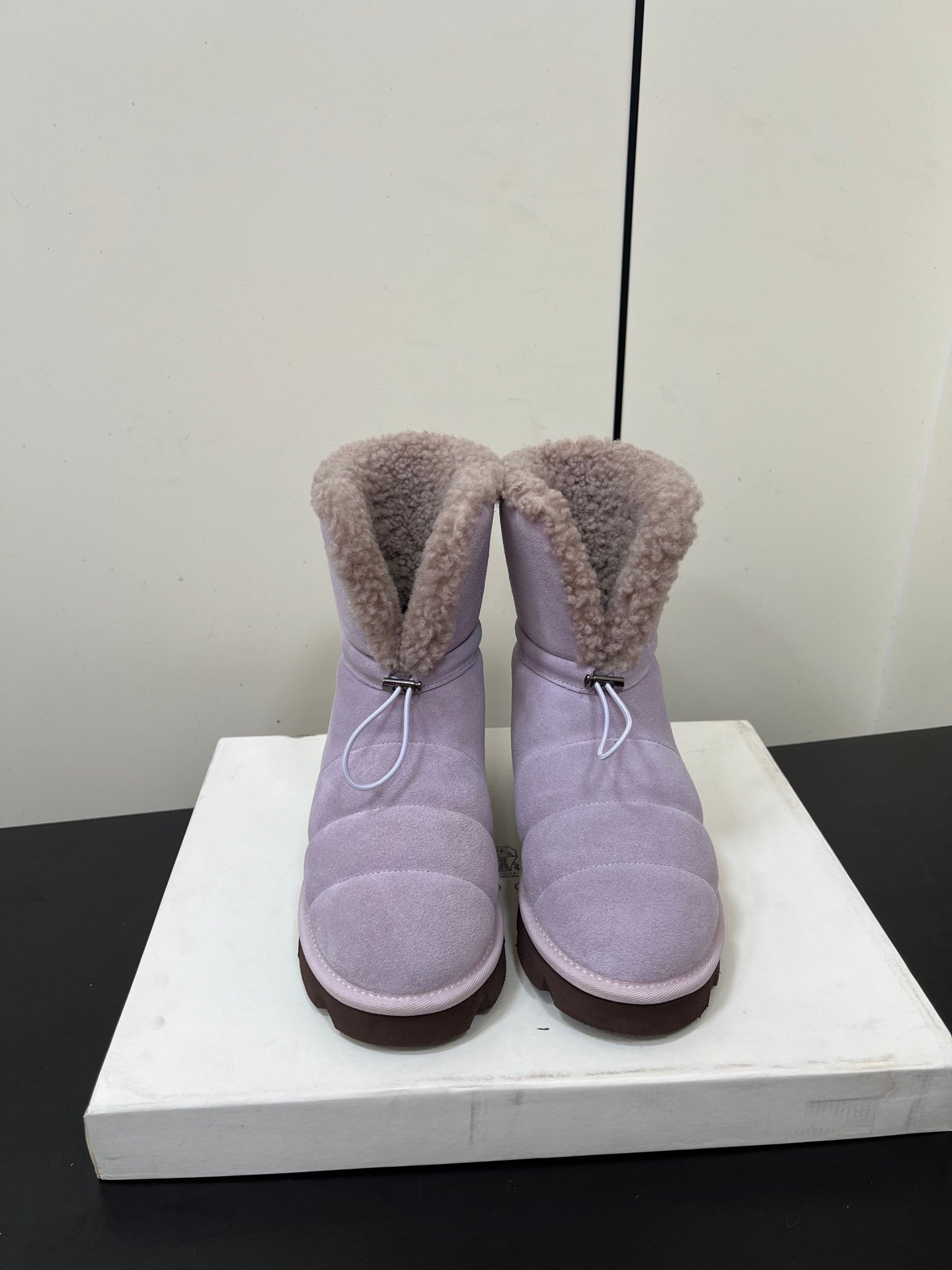 Brunello Cucinelli Snow Boots Purple Suede 619498