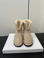 Brunello Cucinelli Snow Boots Light Taupe Suede 619499