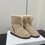 Brunello Cucinelli Snow Boots Light Taupe Suede 619499