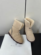 Brunello Cucinelli Snow Boots Light Taupe Suede 619499