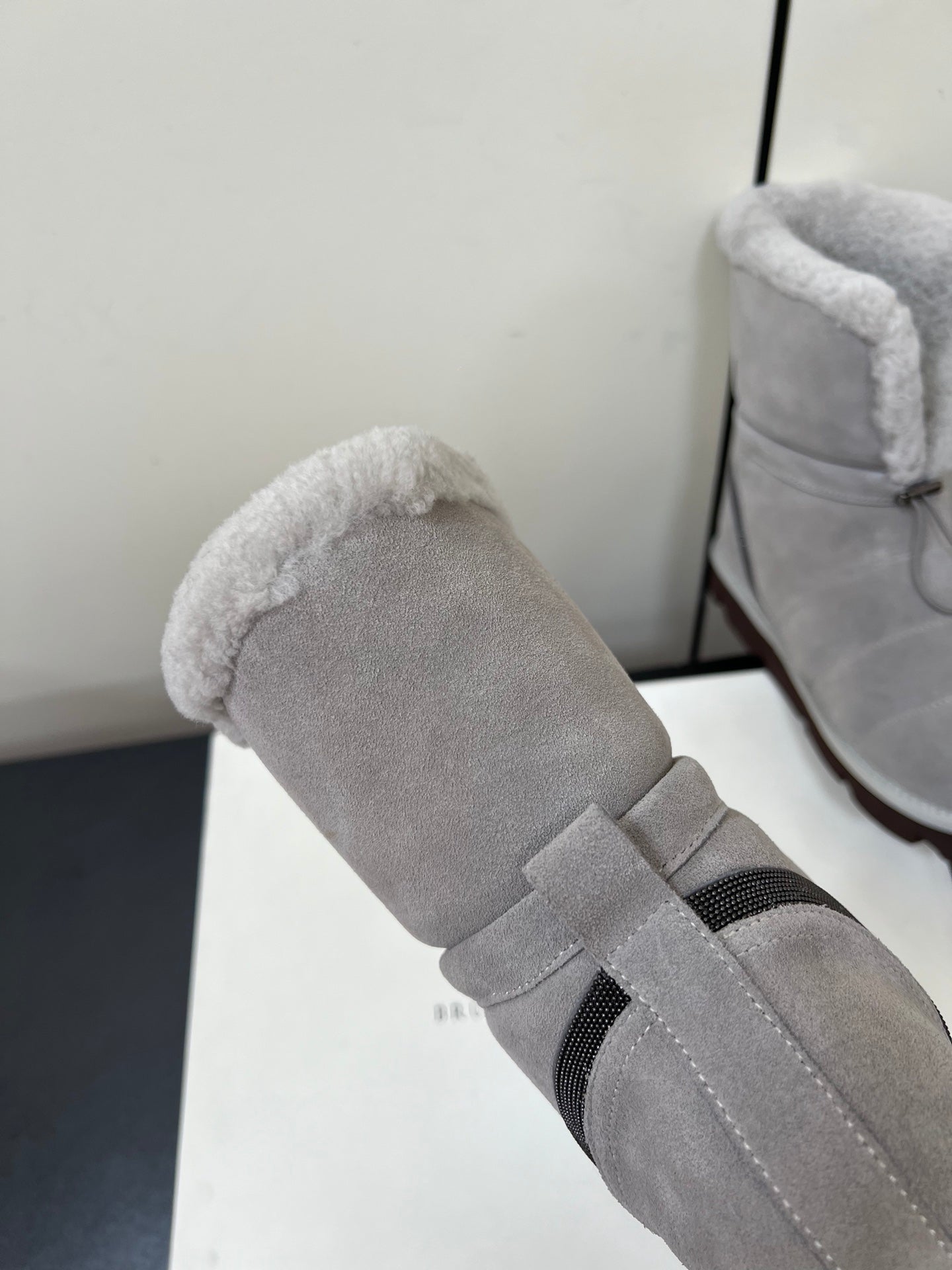 Brunello Cucinelli Snow Boots Grey Suede 619500