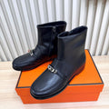 HM 25s Kelsy Ankle Boot Black Cowhide 466593