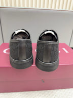 GG Tennis 1977 Sneakers Black Canvas Leather 788207