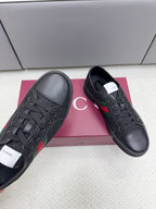 GG Tennis 1977 Sneakers Black Canvas Leather 788207
