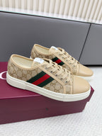 GG Tennis 1977 Sneakers Beige Canvas Leather 788209
