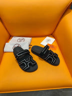 chypre sandal crystal black suede calfskin