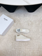TRAINER SNEAKER IN ECRU TAN SUEDE