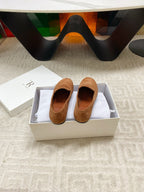 The Row 2025 Tipi Loafer Brown Suede 541528